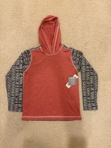 DCBD Drill Clothing Co Boy Small Red/White/Gray Pullover Performance Hoodie NWT - Bild 1 von 4