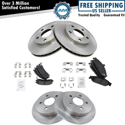 Kit Pastillas Freno y Rotor Cerámico Delantero y Trasero para Olds Alero Grand Am Foto 1 de 4