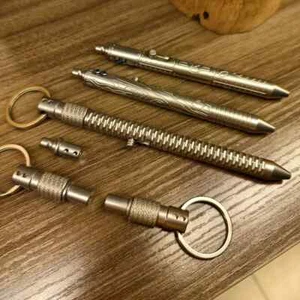 EDC Titanium Alloy Pen With Collection Writing Portable Outdoor Multi-Tools Gift - Picture 1 of 30