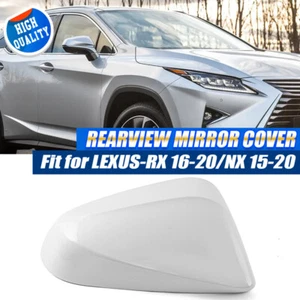 White Rear View Mirror Cover Cap Replacement For Lexus RX & NX 2016-2020 Right - Picture 1 of 13
