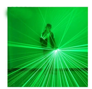 Green Laser Gloves Pair LED Gloves For Stage Show Dancing Nightclub Fluorescent - Picture 1 of 12