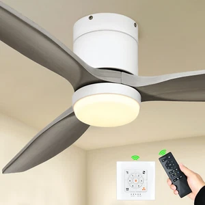 52'' Ceiling Fan Light LED Chandelier Lamp 3-Color Changes Lamp w/Remote Control - Picture 1 of 11