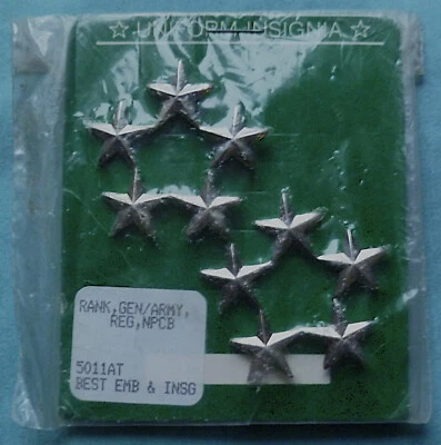 US Army General of the Army GA O-11 Collar or Shoulder Ranks - no CASCO - Imagen 1 de 4