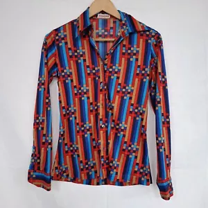 Camisa Mod Años 70 Diseño Óptico Talla 12 - Imagen 1 de 6