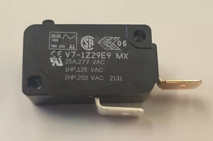 Microswitch émbolo pin SPNO V7-1Z29E9, 25A - Imagen 1 de 3