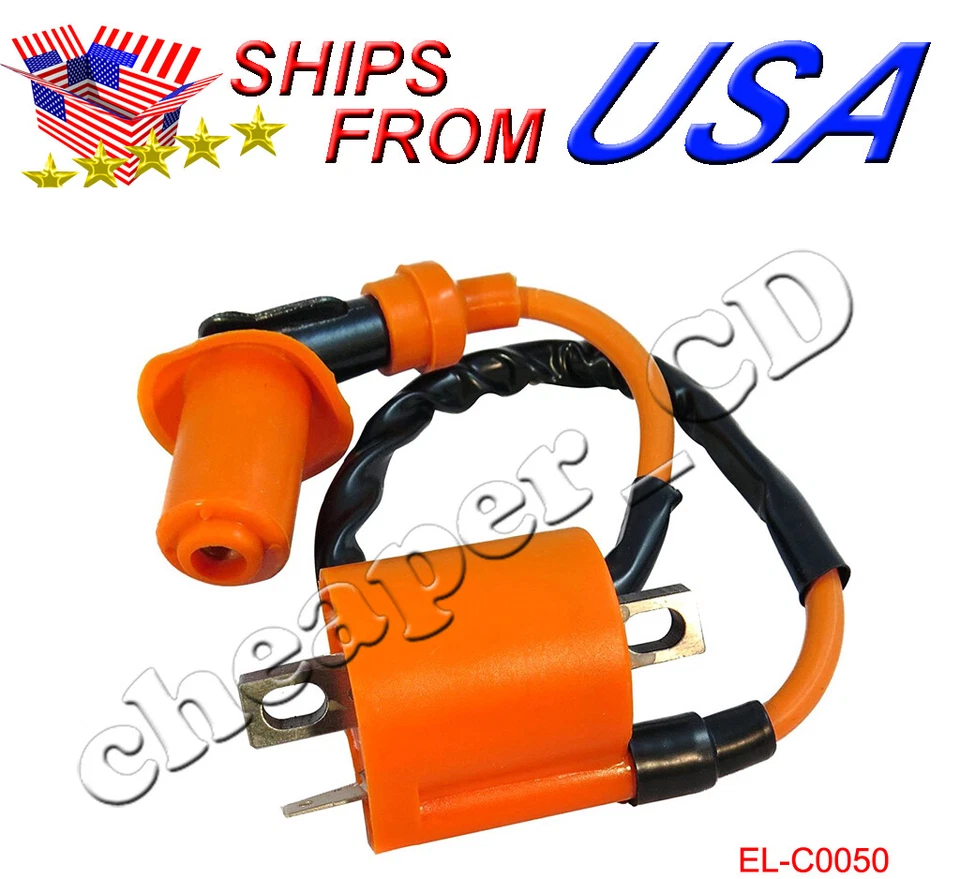 Performance Ignition Coil ETON AXL-50 AXL-90 Lightening TXL90 TXL-50 Impulse ATV - Image 1 of 1