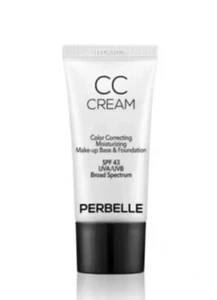 Perbelle CC Cream Color Correcting Moisturizing Base Foundation SPF 43 ~ 1.05oz - Picture 1 of 1