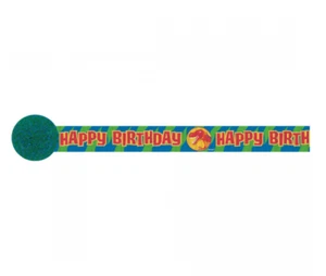 Dinosaur Party Supplies Prehistoric Crepe Streamer Hanging Decoration Birthday - Picture 1 of 1