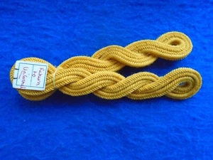PAIR BRITISH MILITARY OFFICERS GOLD TWIST SHOULDER CORDS, SHOULDER BOARDS - Picture 1 of 2