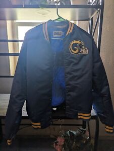 Vintage 80s Los Angeles LA Rams Satin Jacket Large RARE