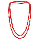 1 hübsche Kette Perlenkette Perlen viele Farben XXl lang kurz pink blau creme
