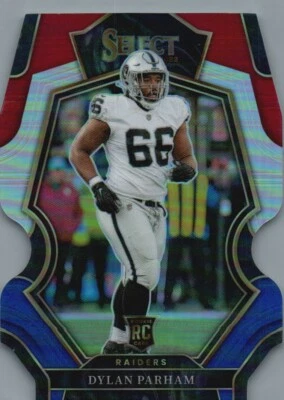 2022 Panini Select #154 Dylan Parham Red and Blue Prizm Die Cut - Image 1 of 2