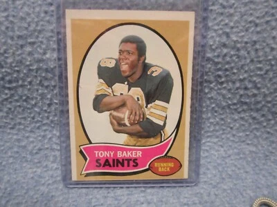 1970 Topps Tony Baker Rookie New Orleans Saints #243 Great Condition. - Image 1 of 4