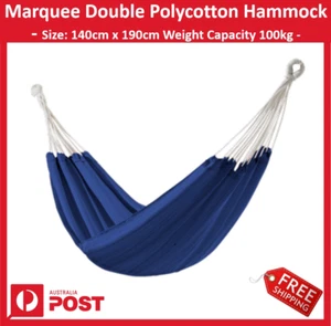 New Marquee 140cm x 190cm Double Polycotton Blended Fabric Hammock + Free Ship - Picture 1 of 3