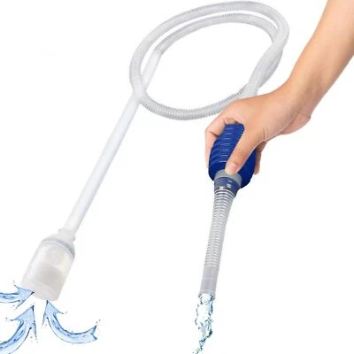 Extended Aquarium Fish Tank Siphon Pump Vacuum Gravel Water Filter Cleaner Pipe - Image 1 of 4