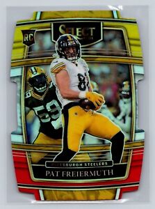 2021 Panini Select Pat Freiermuth #59 Rookie Concourse Yellow/Red Die Cut RC