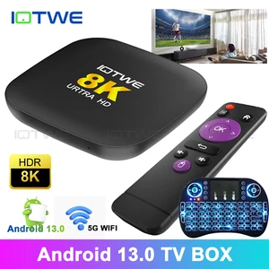 H96 Android13 TV Box 4+128 GB Quad Core HD 8K HDMI WIFI6 Media Player UK NEW - Picture 1 of 132