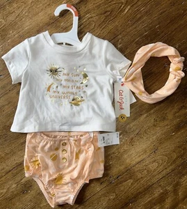 Cat & Jack Baby 6-9 Monate 3-teiliges Space-Thema-Outfit - Bild 1 von 11