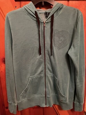 O’Neill Women’s Full Zip Up Hoodie. Medium. Sea Green. Good Condition - Image 1 of 4