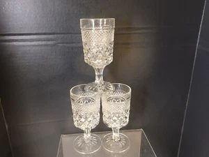 3 copas de agua vintage Anchor Hocking patrón Wexford 6-5/8" T - Imagen 1 de 5