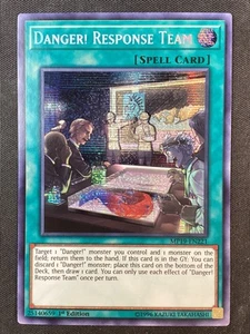 Yu-Gi-Oh TCG #MP19-EN221 Danger! Response Team 1st Ed Prismatic Secret Rare NM - Picture 1 of 2