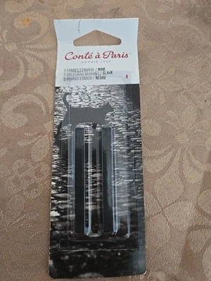 Lápis de cor Conte a Paris preto B pacote com 2 unidades - Imagem 1 de 2