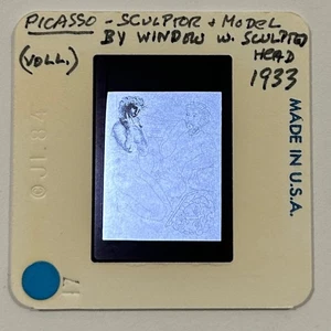 Picasso – Sculptor & Model by Window w/ Sculpted Head (1933) – 35mm Slide - Picture 1 of 1