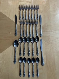 Vintage Northland Edelstahl Korea Besteck Silberbesteck Set - 27 Teile schöne Form - Bild 1 von 7