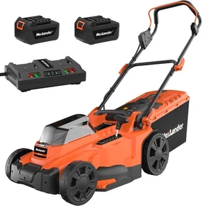 Lawn Mowers, 15Inch Electric Lawn Mower Cordless, 40V 2-in-1 Battery Powered ... - Picture 1 of 8