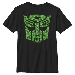Boy's Transformers St. Patrick's Day Cloverfield Autobot Logo T-Shirt - Picture 1 of 17