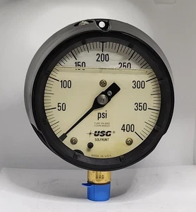 AMETEK USG 1980LG 400PSI 4½"  ½" ANPT LM GLYCERIN FILL P. GAUGE[2WS3-6] (S 2) - Picture 1 of 9