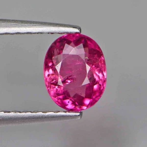0.70 Cts Natural Rubelite Oval Cut Pink Color Loose Gemstones - Picture 1 of 5