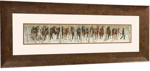 Bev Doolittle TWO INDIAN HORSES From Where Silence Speaks (WSS) Matted & Framed - Picture 1 of 1