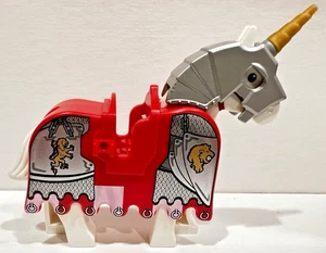LEGO Castle / Kingdoms Minifigure White Horse + Lion Barding 2490pb08 - 10223 - Picture 1 of 11