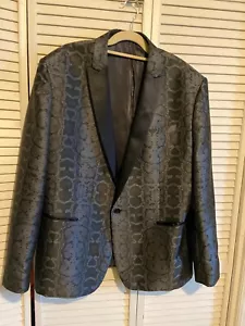 Traje Express Chaqueta Blazer Esmoquin Piel de Serpiente Para Hombre 48R Slim Jacquard - Imagen 1 de 6