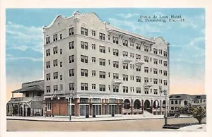F7 / St Petersburg Florida um 1915 Postkarte Ponce De Leon Hotel - Bild 1 von 4
