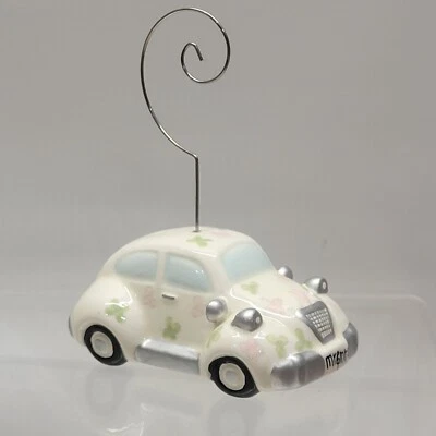 Porta-retrato Russ 'White Lace & Promises' Mr & Mrs Just Married carro de cerâmica  - Imagem 1 de 4