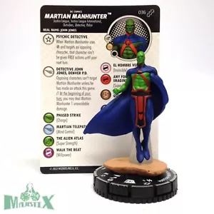 Heroclix Batman Team-Up Set Martian Manhunter #036 ¡Figura rara con tarjeta! - Imagen 1 de 1