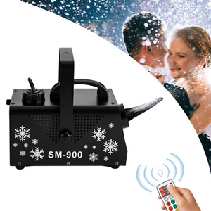 Macchina da Neve 900W Macchina da Neve LED Effetto Neve Schiuma Cannone DJ Disco Party - Foto 1 di 16