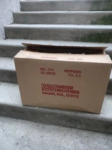 Vintage Nerf NERFMAN The Flying Hero 1970's Parker Brothers EMPTY SHIPPING CASE - Picture 1 of 7