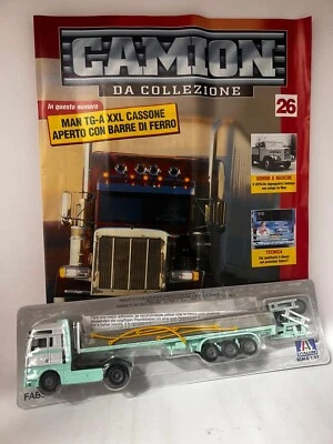 MAN TG-A XXL CASSONE APERTO CON BARRE DI FERRO  1:87 USCITA 26 CAMION ITALERI - Immagine 1 di 2