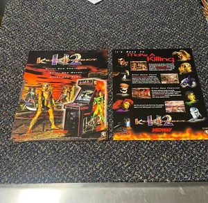 2 1996 BALLY MIDWAY FACTORY ORIGINAL KILLER INSTINCT 2 FLYER MIT BONUSFLYER - Bild 1 von 3