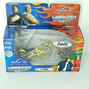 American Chopper Jet Bike Limited Edition Gold 1:18 Diecast Motorcycle Box Dent - Picture 1 of 6