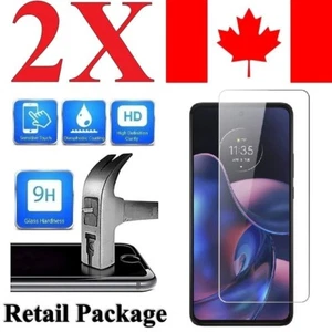 (LOT DE 2) Protection écran en verre trempé pour Motorola Edge 2022 - Photo 1 sur 7