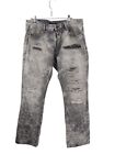 cult of individuality jeans grey Acid Distressed Men's 40x34