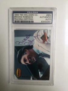 1993 Ted Williams Card Company Collection Brooks Robinson PSA Cert Auto HOF BR2 - Bild 1 von 3