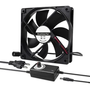 Ventilateur d'ordinateur 120 mm x 25 mm AC avec prise CA 110 V 120 V 220 V 24... - Photo 1/8