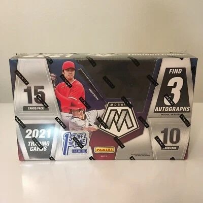 2021 Panini Mosaic Baseball FOTL 1st Off The Line Hobby Box - Factory Sealed New - Image 1 of 4