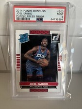 2014-15 Donruss - Rated Rookies Press Proof Purple Joel Embiid/199 PSA 9