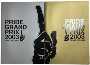 PRIDE Grand Prix GP 2003 Program Set of 2 Middleweight MMA UFC - Picture 1 of 22